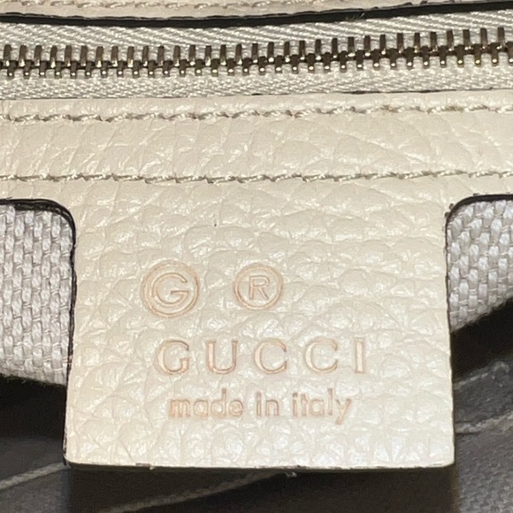 GUCCI MEDIUM SOHO CHAIN SHOULDER BAG IN LIGHT IVORY - Picture 12 of 12